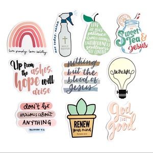 Christian Stickers - 10 Pack! 💖🕊🤩🙌🏻